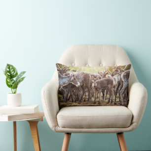 Cutest Baby Animals Svalbard Reindeer Lumbar Cushion
