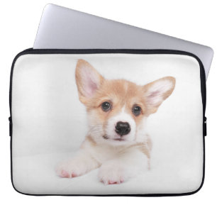 Cutest Baby Animals   Sweet Baby Corgi Laptop Sleeve