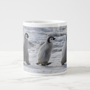 Cutest Baby Animals   Three Emperor Penguin Chicks Large Coffee Mug