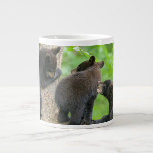 Cutest Baby Animals   Three Young Black Bear Cubs Large Coffee Mug
