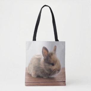 Cutest Baby Animals Tiny Baby Bunny Tote Bag
