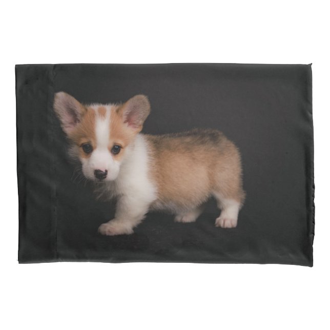 Cutest Baby Animals | Tiny Corgi Pillowcase (Front)