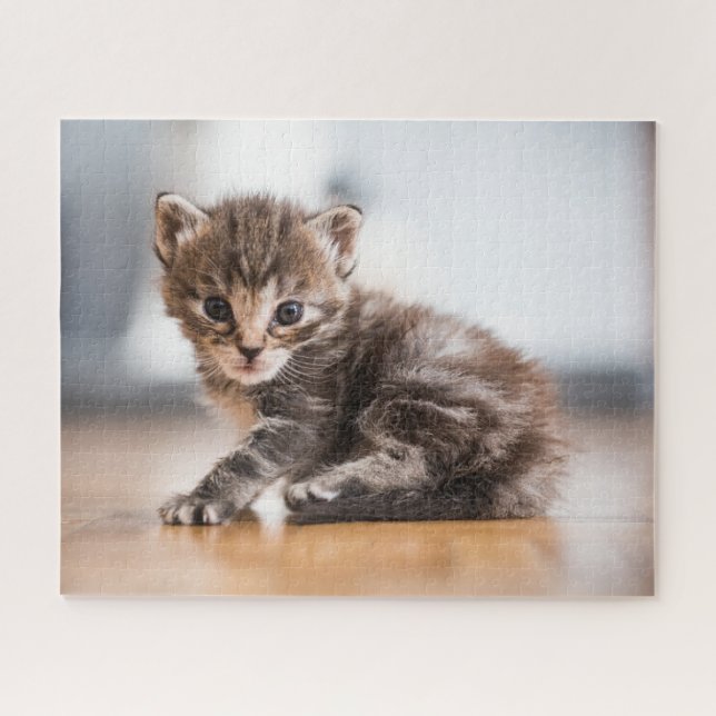Cutest Baby Animals | Tiny Tabby Kitten Jigsaw Puzzle (Horizontal)