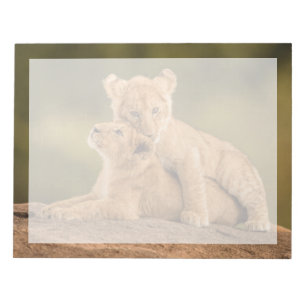 Cutest Baby Animals Two Lion Cubs Notepad