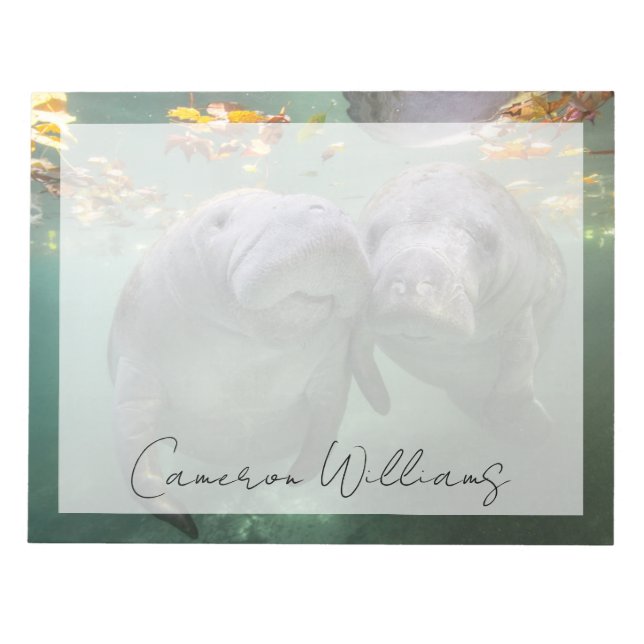 Cutest Baby Animals | Two Manatees Notepad (Front)