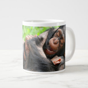 Cutest Baby Animals Two Young Chimpanzees Large Coffee Mug
