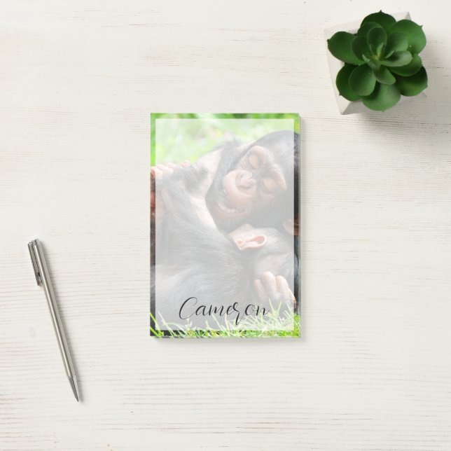 Cutest Baby Animals | Two Young Chimpanzees Post-it Notes (Office)