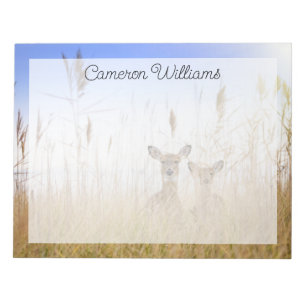 Cutest Baby Animals   Two Young White Tailed Deer Notepad