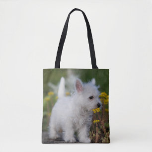 Cutest Baby Animals   West Highland White Terrier Tote Bag