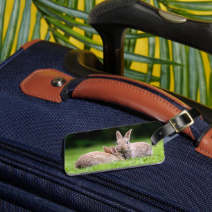 Cutest Baby Animals   Wild Bunny Rabbits Luggage Tag