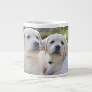 Cutest Baby Animals Yellow Labrador Retrievers Large Coffee Mug