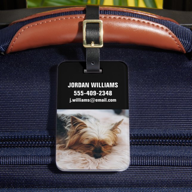 Cutest Baby Animals | Yorkshire Terrier Luggage Tag (Front Insitu 2)
