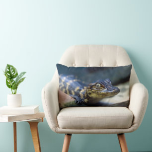 Cutest Baby Animals Young Alligator Lumbar Cushion
