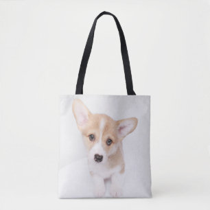Cutest Baby Animals Young Corgi Puppy Tote Bag