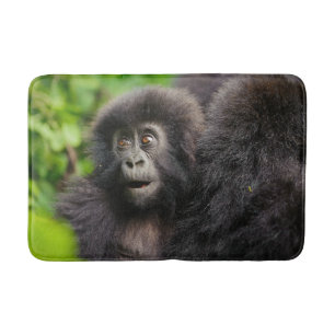Cutest Baby Animals Young Mountain Gorilla Bath Mat