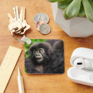 Cutest Baby Animals Young Mountain Gorilla Key Ring