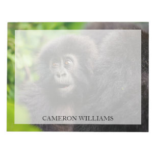 Cutest Baby Animals   Young Mountain Gorilla Notepad