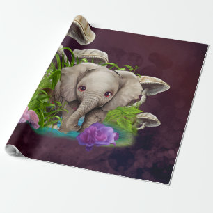 Cutest Baby Elephant Wrapping Paper