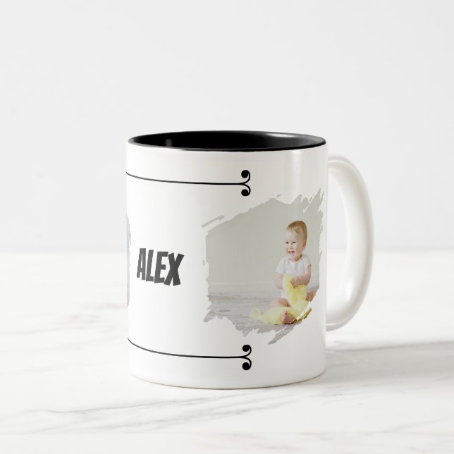 Cutest Baby Ever! Personalized Photo Mug with Name (Front Right)