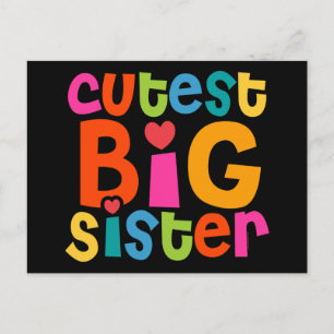 Cutest Big Sister Postcard