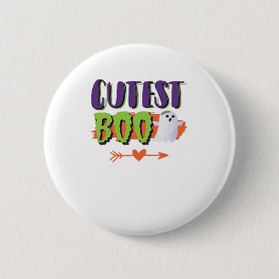 Cutest Boo Halloween Funny Casual 6 Cm Round Badge