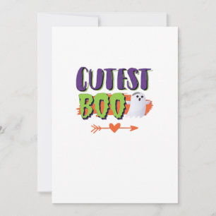 Cutest Boo Halloween Funny Casual Holiday Card