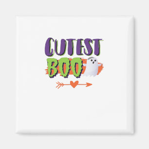 Cutest Boo Halloween Funny Casual Magnet