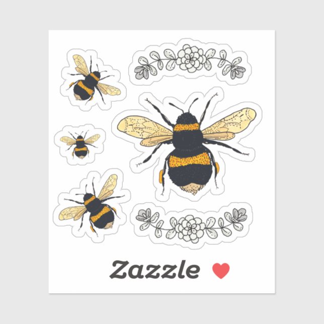 Cutest Bumblebees Drawing (Sheet)