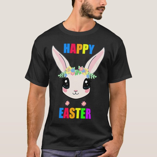 Cutest Bunny Happy Easter Sunday 2022 T-Shirt (Front)