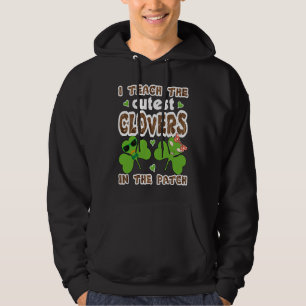 Cutest C in the Patch Teacher Kids St Patricks Day Hoodie