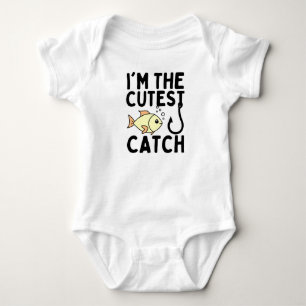Cutest Catch Fishing  Baby Bodysuit