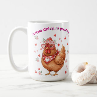 Cutest Chick in the Coop Brown Hen Coffee Mug