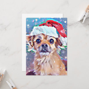 Cutest Christmas doggie ever! Christmas card