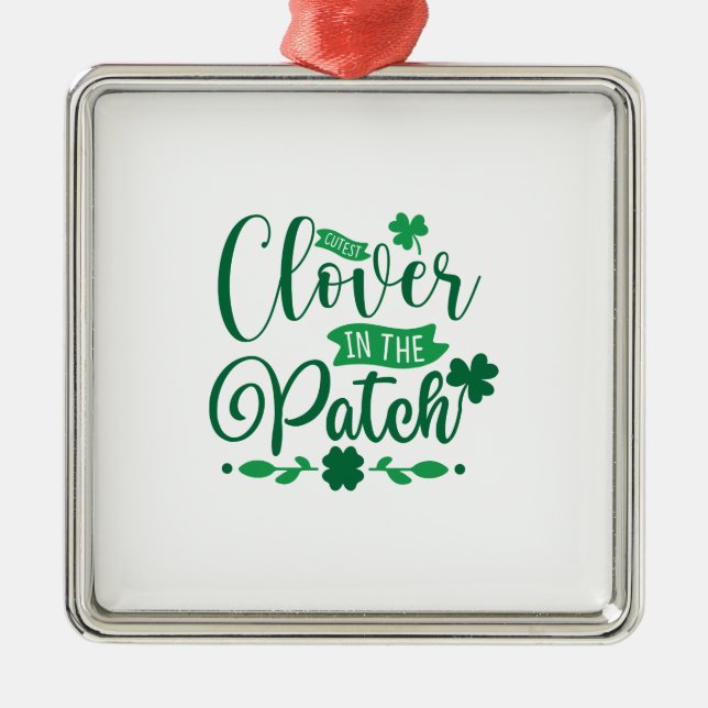 Cutest Clove In The Patch Metal Ornament (Front)