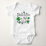 cutest clover in the patch baby bodysuit<br><div class="desc">cutest clover in the patch Irish st patricks day baby bodysuit</div>