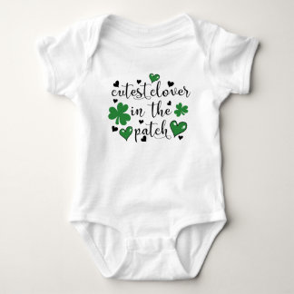 cutest clover in the patch baby bodysuit
