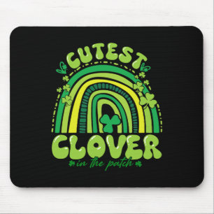 Cutest Clover In The Patch Funny Girl Kids Student Mouse Pad