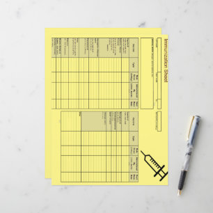 Cutest Creature Immunisation Records-Horizontal