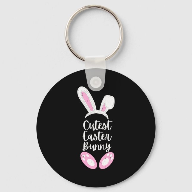 Cutest easter bunny  key ring (Front)