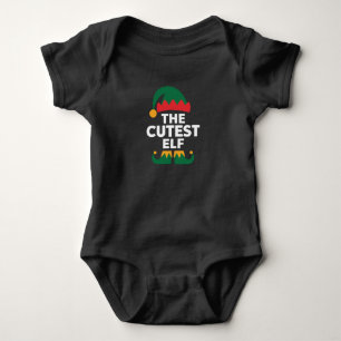 Cutest Elf Matching Family Christmas Baby Bodysuit