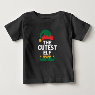 Cutest Elf Matching Family Christmas Baby T-Shirt