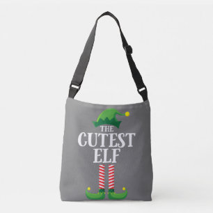 Cutest Elf Matching Family Group Christmas Party Crossbody Bag