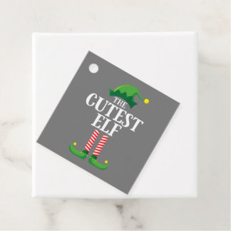 Cutest Elf Matching Family Group Christmas Party Favour Tags
