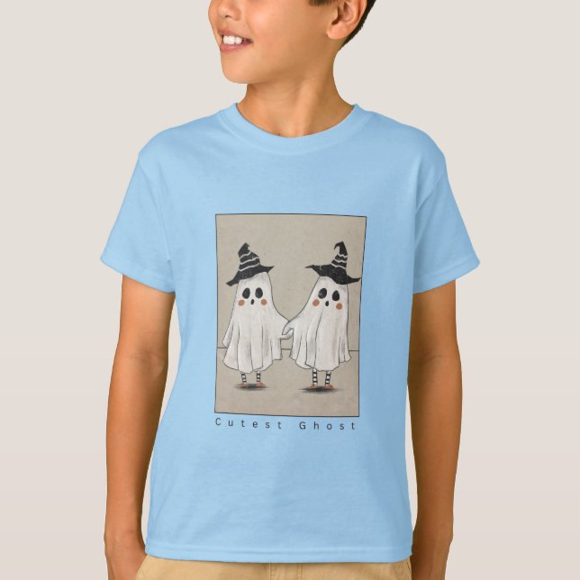 cutest Ghost kids T-Shirt Halloween (Front)