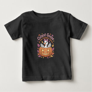Cutest Goose at the Pumpkin Patch Thanksgiving   Baby T-Shirt