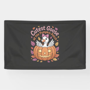 Cutest Goose at the Pumpkin Patch Thanksgiving   Banner