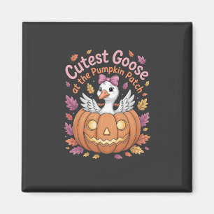 Cutest Goose at the Pumpkin Patch Thanksgiving Magnet