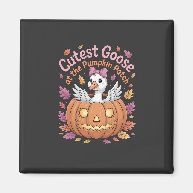 Cutest Goose at the Pumpkin Patch Thanksgiving   Magnet (Front)