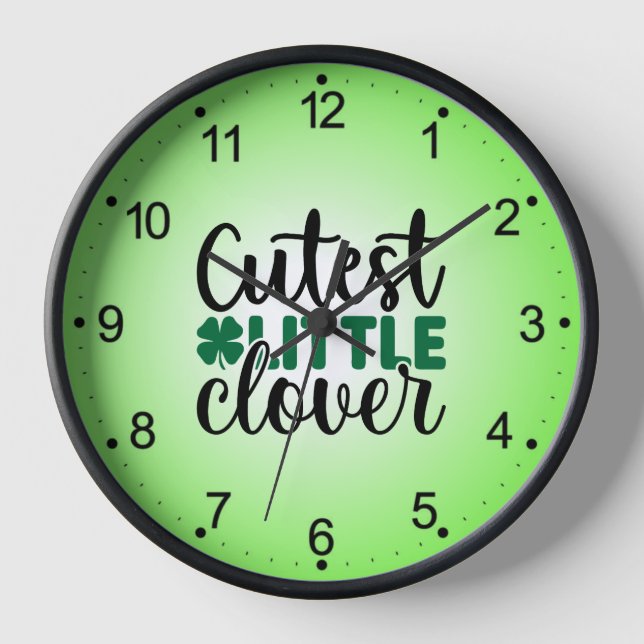 Cutest Little Clover Charm-60277 Clock (Front)