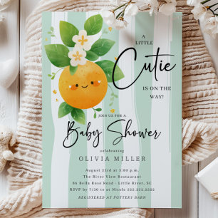 Cutest Little Cutie Baby Shower Invitation